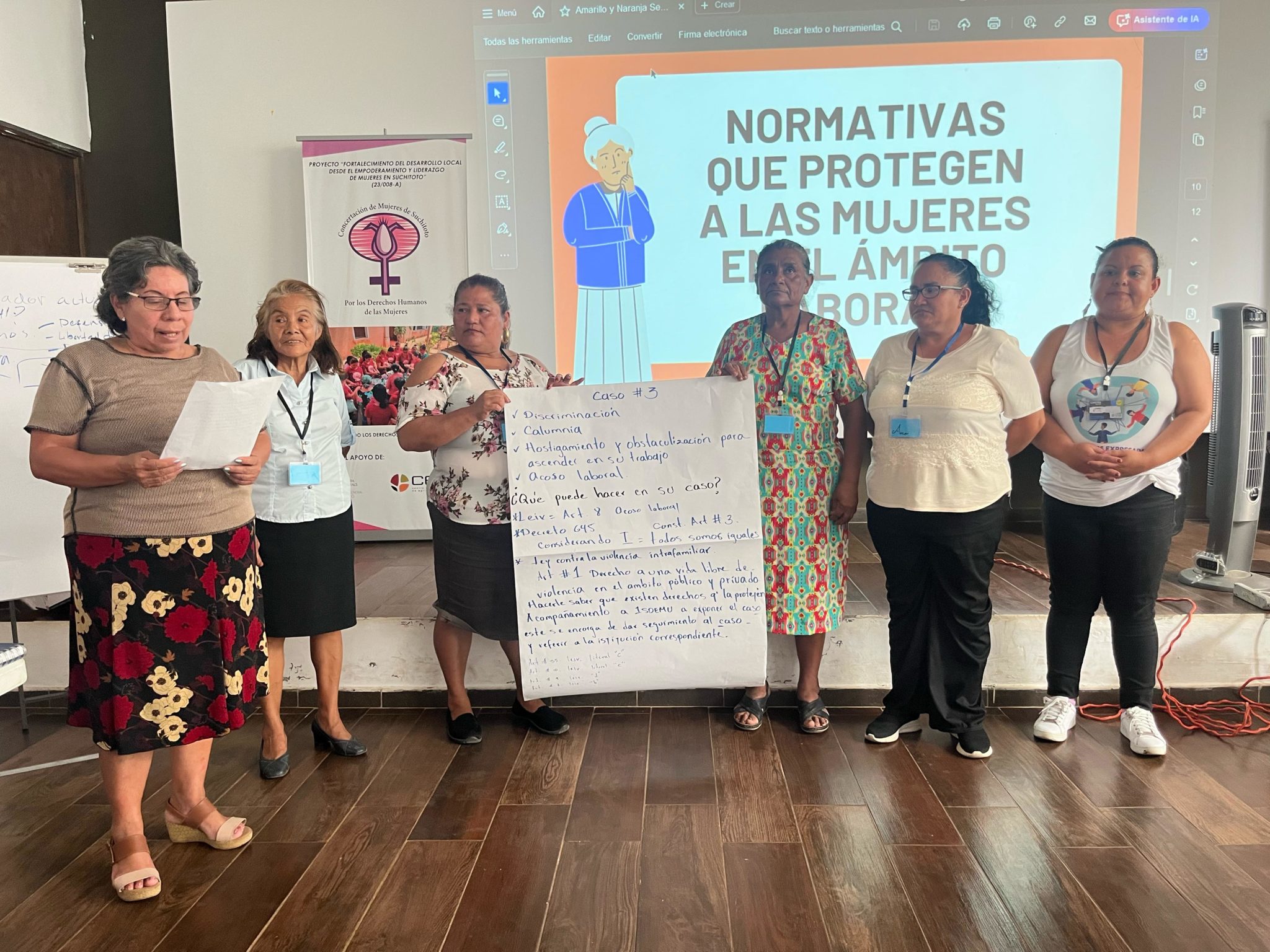 Actualizacion-de-conocimientos-legales-y-de-contencion-con-mujeres-acompanantes-2048x1536 Fotografía dun proxecto de desenvolvemento de Asemblea de Cooperación pola Paz. Mercado de produtos da horta